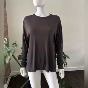 Studio Nicholson Long Sleeve Grey Brown Lyocell Sz UK 6 Women's Authentic❤️